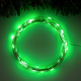 Гирлянда "Роса" LED-DD-100-10М-12V зеленая