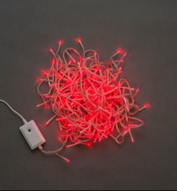 Гирлянда LED-BW-200-10м красная  влаг.200светод.