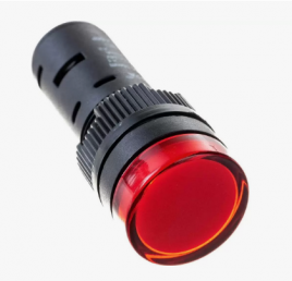 Лампа  AD16DS(LED) матрица d16мм красная 24вAC EKF