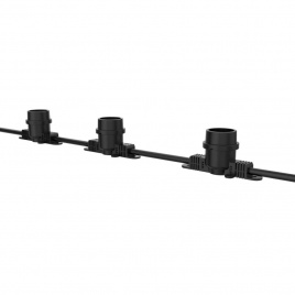 Белт-лайт PBL-S80 48м+1,5м. шнур, 80п. Е27 шаг 55см. черная JazzWay 5040601
