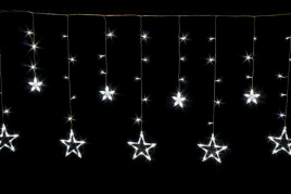 Бахрома "Звезда" 2,5м 138 LED белая