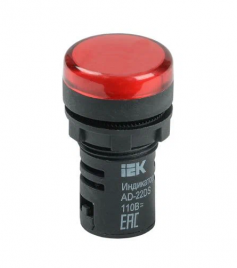 Лампа  AD22DS(LED) матрица d22мм красный 24в ИЭК