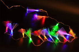 Гирлянда LED  40  кисточка мульти 8 реж