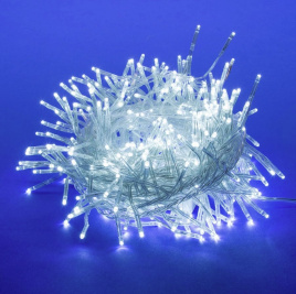 Гирлянда LED 100  Шнур  белый 8 реж 7м пр/пр