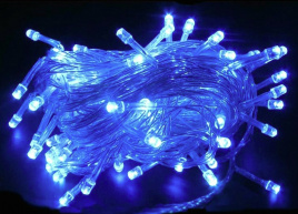 Гирлянда LED 140  Шнур синяя 8 реж 9,5м