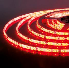 Лента  4.8W 60Led 12V IP65 -W-5m красный ЕСО