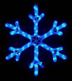 Снежинка 60х54 см., синяя,LED-XM(FR)-2D-CK022-B-24