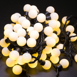 Гирлянда LED 200 20м шар мат.т/белый уличн.ф