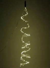 Гирлянда LED 300 т/белый 2м "конский хвост"