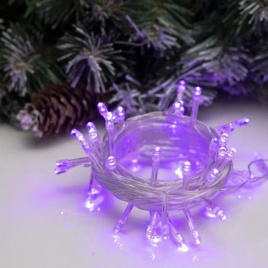 Гирлянда LED 50 фиолет.5мет.пр.пр.Sima-Lend