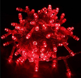 Гирлянда LED 100  8 м красная бел. пр  IPF