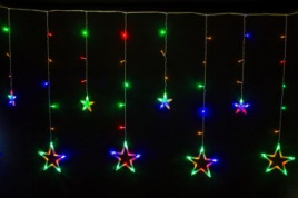 Бахрома "Звезда" 2,5м 138 LED мульти