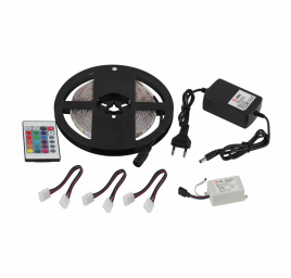 Лента комплект 5м. 14,4W 60Led 12V IP20 RGB 5050kit ЭРА