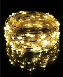 Гирлянда LED 300  Шнур теп-белая.прозр.пров.21м лаб