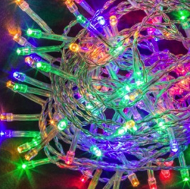 Гирлянда LED 100  Шнур мульти 8 реж 7м пр/пр