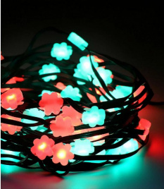 Гирлянда LED  36  Цветок  3,5м 1диод 2цв