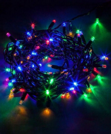 Гирлянда LED 400  Шнур мульти черн.пр 25,5м