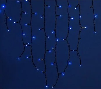 Гирлянда LED 200 Фейерверк Синий черн.пр.3м K 130-830 IPF фото 1
