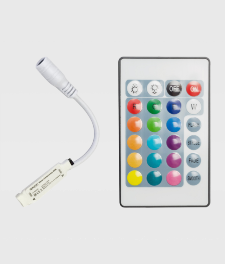 Контроллер мини 12V 72W для RGB лент IR пульт ДУ 04-15 APEYRON фото 1