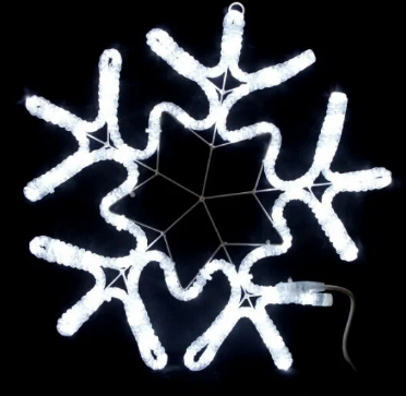 Снежинка 57х56 см., белая, LED-XM(FR)-2D-CK006 фото 1