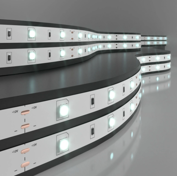 Лента  7,2W 30Led 12V IP22 хол. белый свет LE фото 1