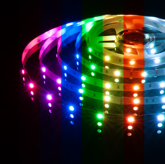 Лента  7,2W 30Led 12V IP22 RGB LE фото 1
