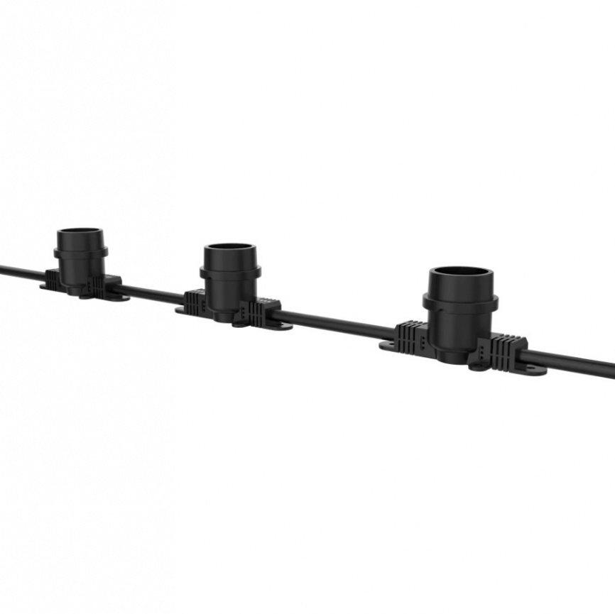Белт-лайт PBL-S80 48м+1,5м. шнур, 80п. Е27 шаг 55см. черная JazzWay 5040601 фото 1