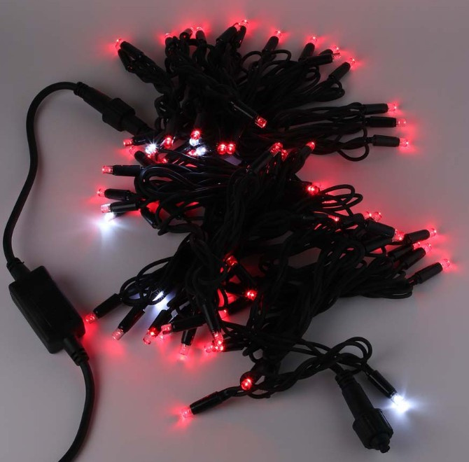 Гирлянда LED  80 Крас 10м.зел.пр.кау К130-13G IPF фото 1