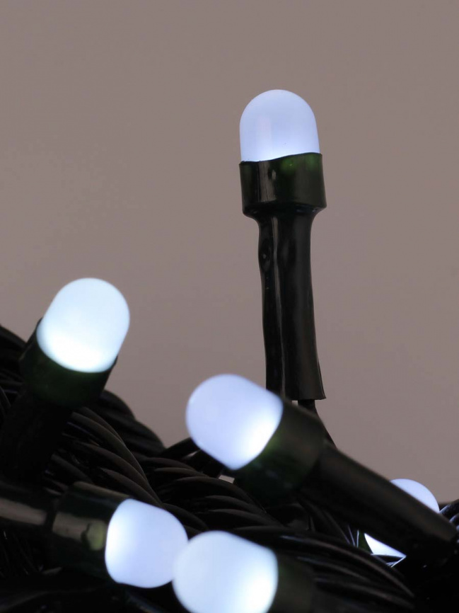 Гирлянда LED  70 Круп.диод Белая зел.пров. 8м п/у К130-474 фото 2