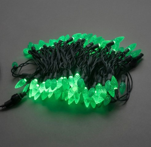 Гирлянда LED-XS-100-240V-10м ягода зеленая. фото 1