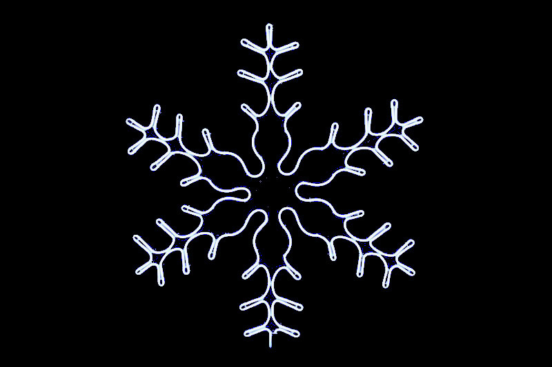 Снежинка 86х76 см., белая, 9м. фото 1