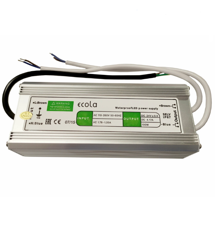 Блок питания 100W 24V IP67 Ecola фото 1
