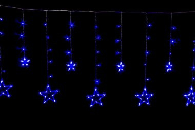 Бахрома "Звезда" 2,5м 138 LED синяя фото 1