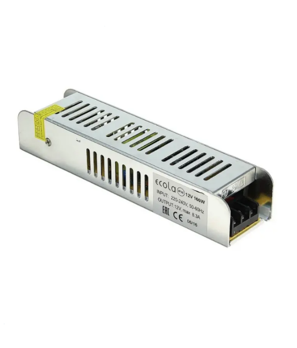 Блок питания 100W 12V IP20 узкий  B2N100ESB ECOLA фото 1