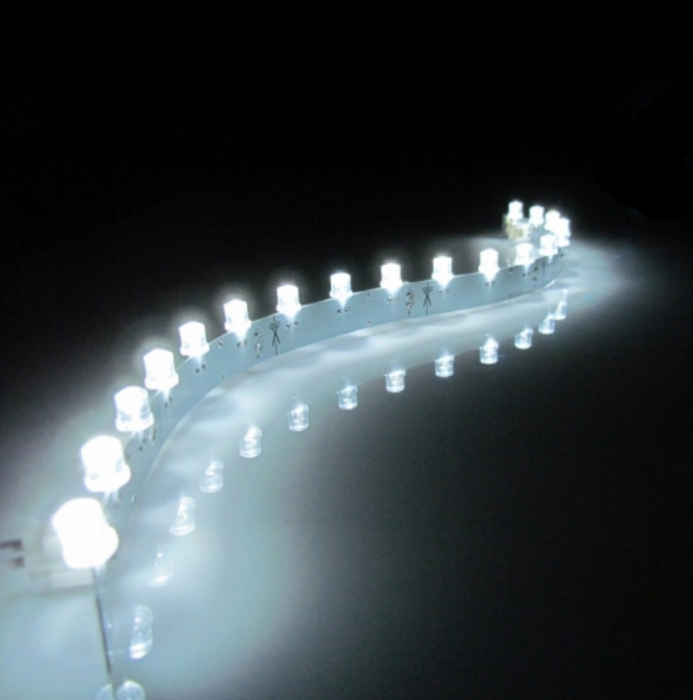 Гибкая линейка 1,6W 18Led 12V (30х1см) белая фото 1