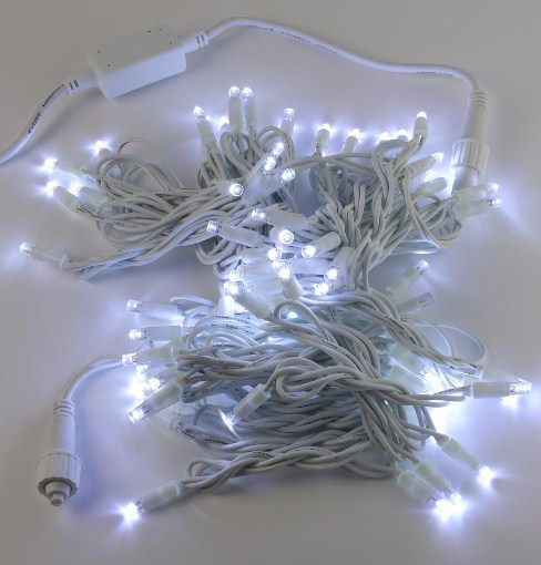 Гирлянда LED  80 Бел. 10м бел.пр.кауч К130-13А IPF фото 1