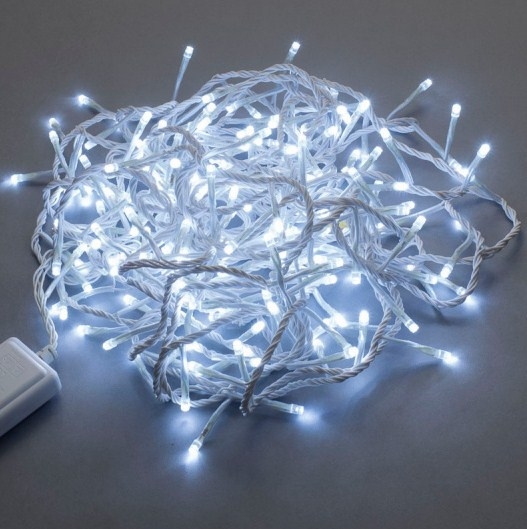 Гирлянда LED-BW-200-20M белая  влаг.,200светод. фото 1
