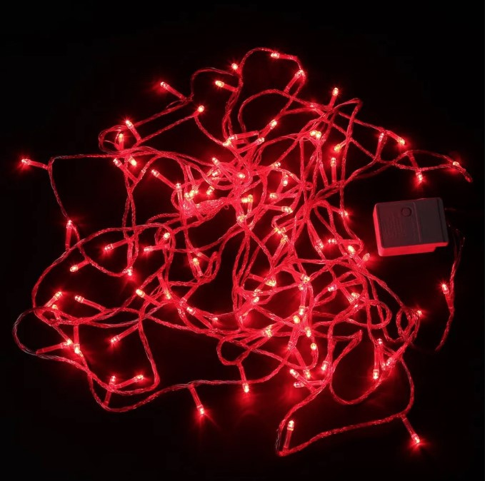 Гирлянда KOC_GIR80LED_R  Красная 9,4м фото 1
