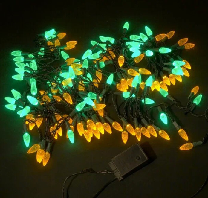 Гирлянда LED-XS-160-240V-13м ягода желто-зеленая фото 1