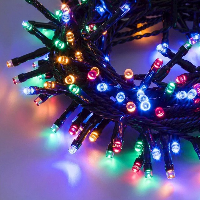 Гирлянда LED  20 мульти 9м ZG-6 пульт.USB уличная ф фото 1