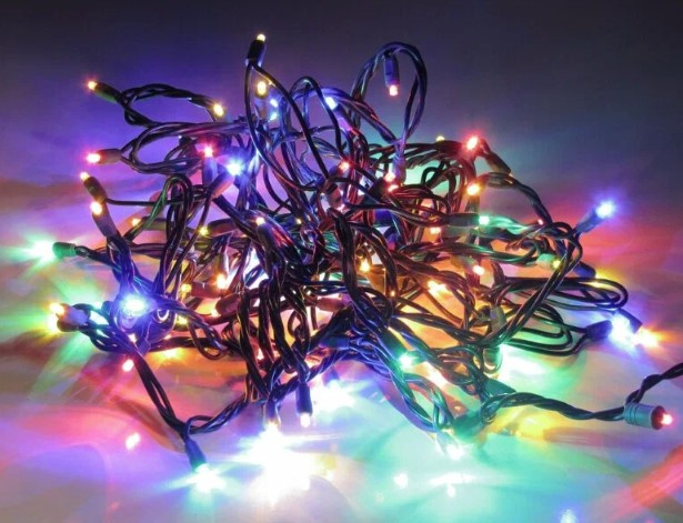 Гирлянда LED 240  18 м мульти чер. пр.семицветная ф фото 1