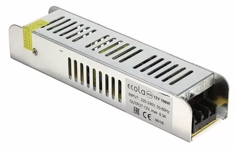 Блок питания 150W 12V IP20 ECOLA узкий B2N150ESB фото 1