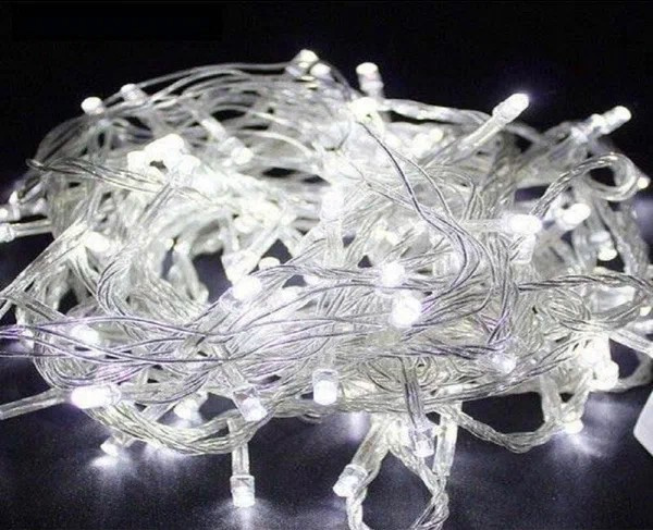Гирлянда LED 180  Шнур белый феерверк 5,8м фото 1