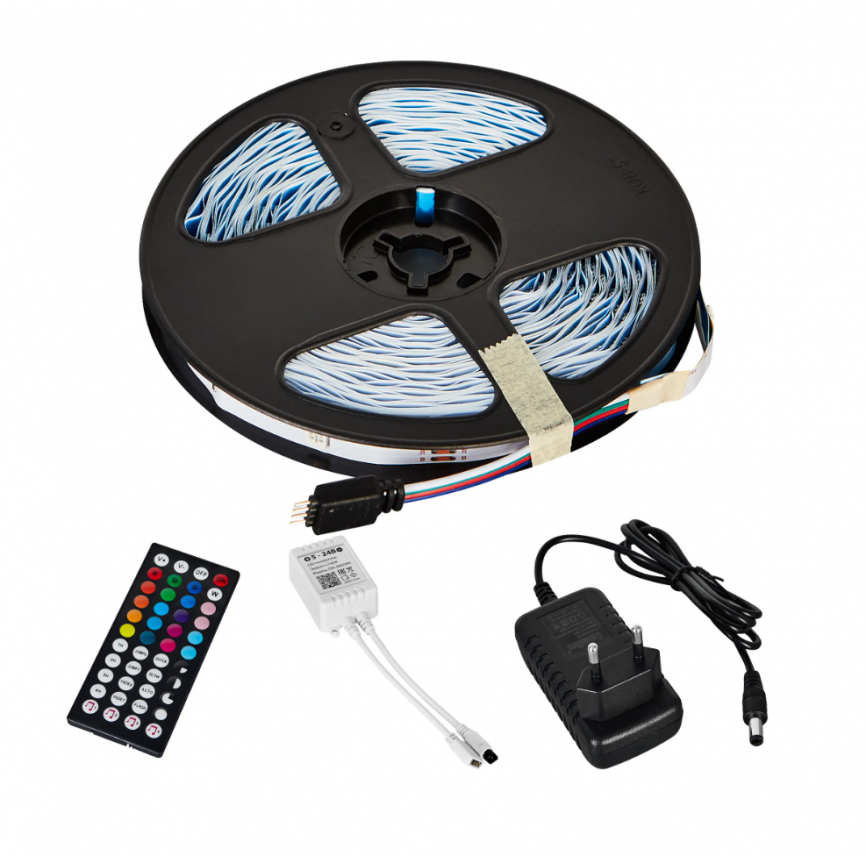 Лента комплект 10м. 18Led 220V/24V IP20 многоцветная 8852 DASKUS фото 1