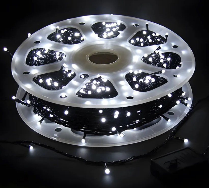 Гирлянда LED 240 Шнур белый черн..провод 50м (IPF) фото 1