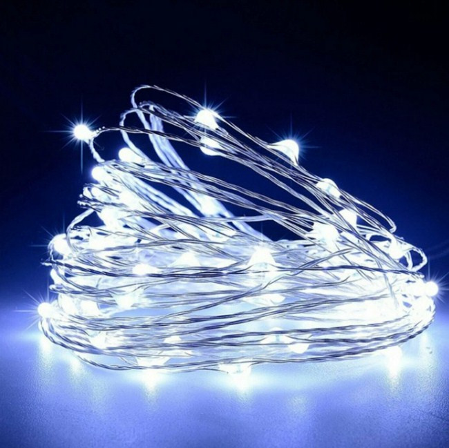 Гирлянда "Роса" LED-DD-100-10М-12V белая фото 1