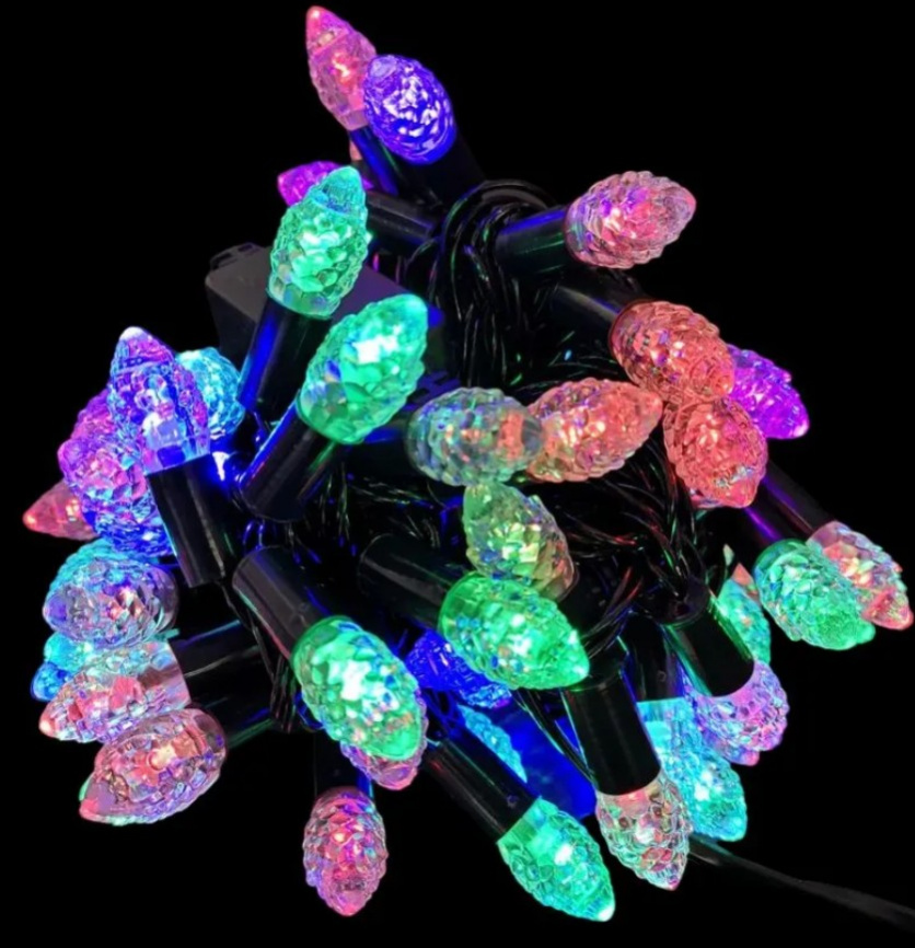 Гирлянда LED 100  Шишка мульти 8,8 м.уличный фото 1