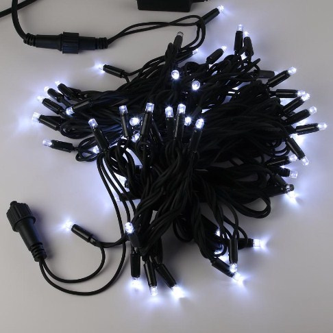 Гирлянда LED  80 Бел. 10м зел.пр.кауч К130-13I IPF фото 1