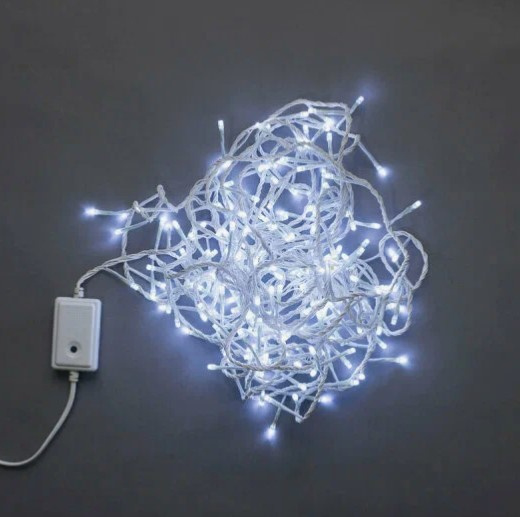 Гирлянда LED-BW-200-10м белая  влагост. 200свет фото 1