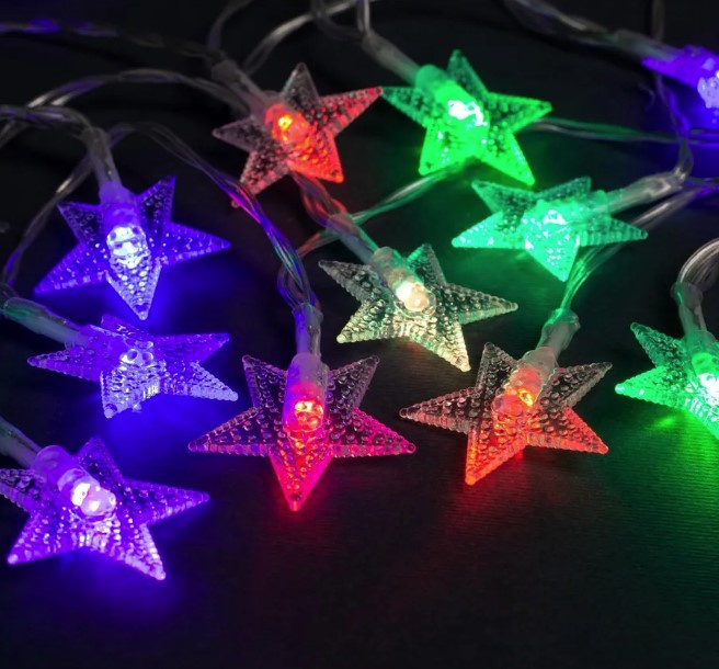 Гирлянда LED  20 Звездочка Мульти 3,5мК130-241IPF фото 1